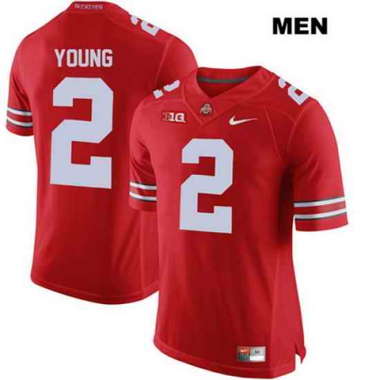 Chase Young Ohio State Buckeyes Authentic Nike Mens Stitched  2 Red College Football Jersey Jersey